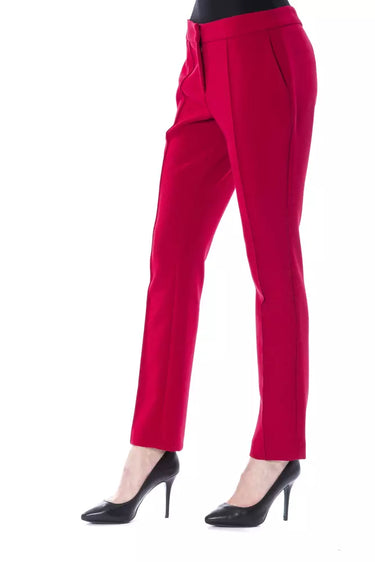 Chic Fuchsia Slim Fit Trousers
